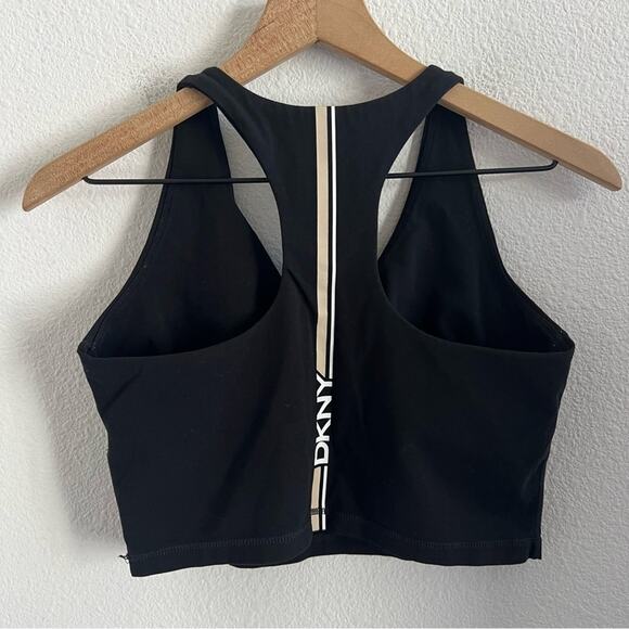DKNY Racer Back Midi Active Tank Shelf Bra Unpadded Medium - Picture 4 of 4